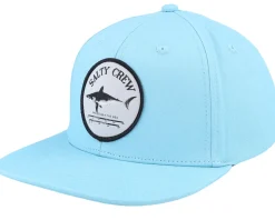 Kids Bruce Boys 6 Panel Marine Blue Snapback - Salty Crew