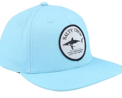 Kids Bruce Boys 6 Panel Marine Blue Snapback - Salty Crew