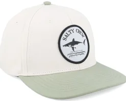 Kids Bruce Boys 6 Panel Wax/Fern Snapback - Salty Crew
