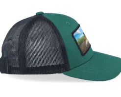 Kids Bulldozer Patch Green/Black Trucker - Kiddo Cap
