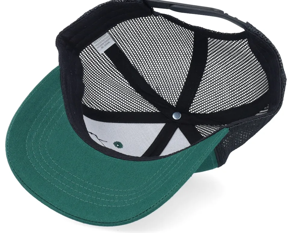 Kids Bulldozer Patch Green/Black Trucker - Kiddo Cap