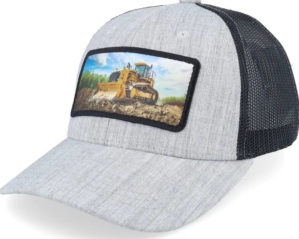 Kids Bulldozer Patch Green/Black Trucker - Kiddo Cap