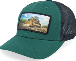 Kids Bulldozer Patch Heather Grey/Black Trucker - Kiddo Cap