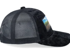 Kids Bulldozer Velvet Black A-Frame Trucker - Calza Pennello