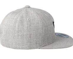 Kids Butterfly Heather Grey Snapback - Kiddo Cap
