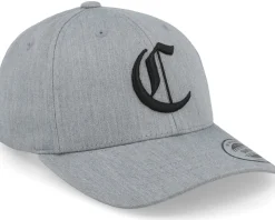 Kids C Letter 3d Heather Grey Adjustable - Kiddo Cap