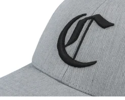 Kids C Letter 3d Heather Grey Adjustable - Kiddo Cap