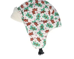 Kids Cabin Teddy Winter Hat Eggshel Trapper - Headster
