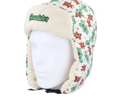 Kids Cabin Teddy Winter Hat Eggshel Trapper - Headster
