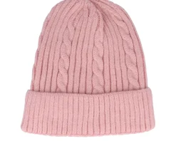 Kids Cable Car Beanie Smart Pink Cuff - Headster
