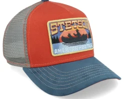 Kids Canoe Blue/Red Trucker - Stetson
