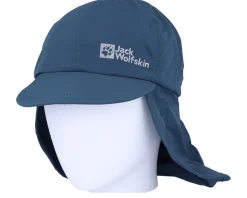 Kids Canyon Cap Dark Sea Ear Flap - Jack Wolfskin