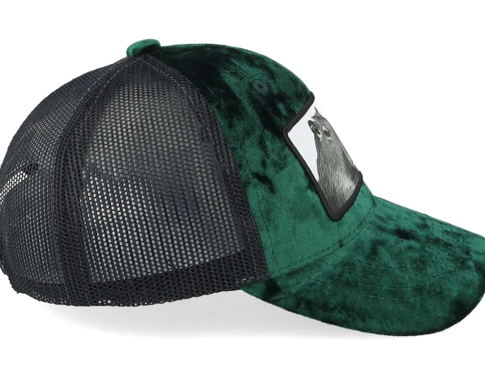 Kids Capybara Sofa Velvet Green/Black Trucker - Calza Pennello