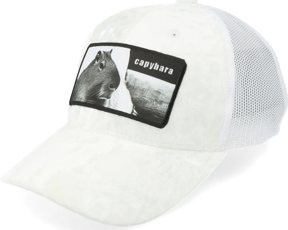 Kids Capybara Sofa Velvet Green/Black Trucker - Calza Pennello