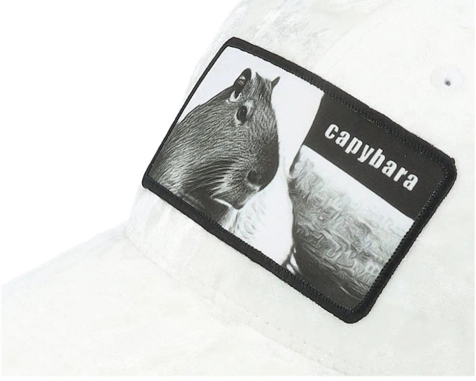 Kids Capybara Sofa Velvet White Trucker - Calza Pennello