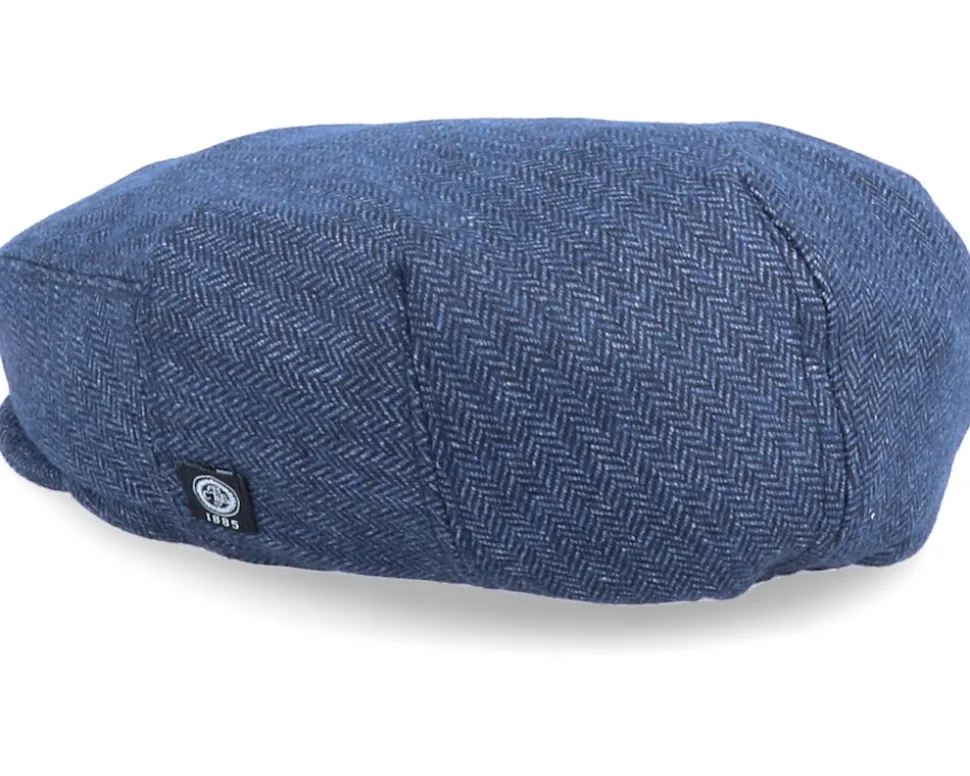 Kids Carl Jr. Herringbone Blue Ear Flap - CTH Ericson