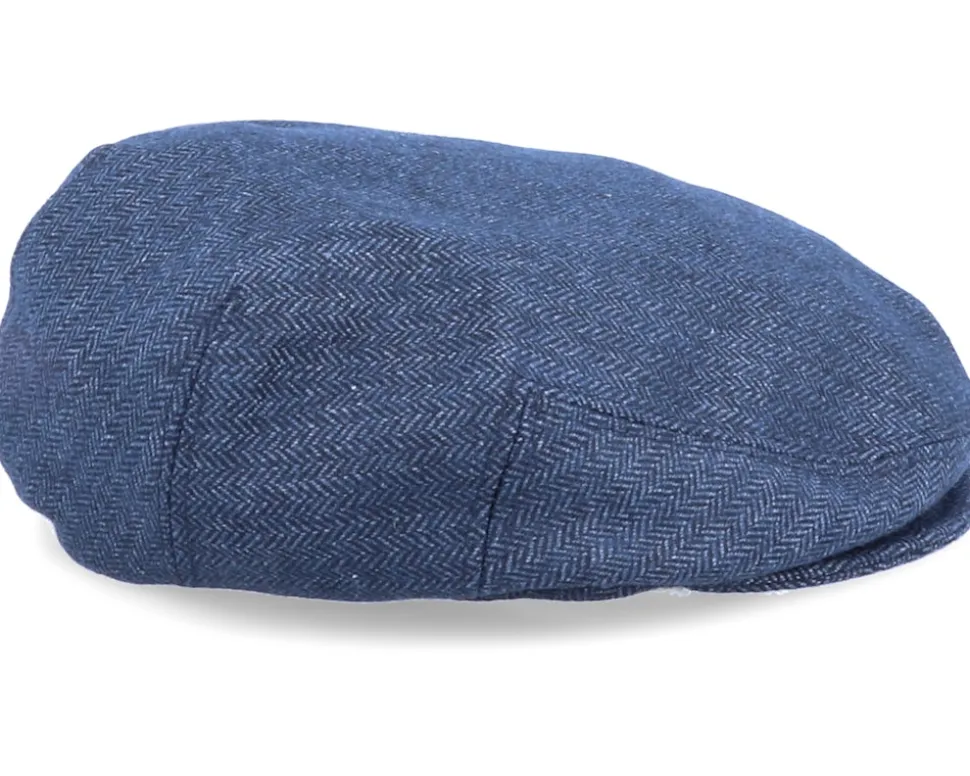 Kids Carl Jr. Herringbone Blue Ear Flap - CTH Ericson