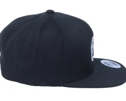 Kids Cat Paw Applique Black Snapback - Kiddo Cap