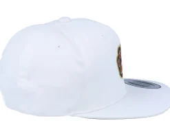 Kids Cat Paw Applique White Snapback - Kiddo Cap