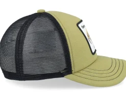 Kids Cat Teefs Extinct Olive/Black A-Frame Trucker - Goorin Bros.