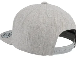 Kids Chef Old English 3d Heather Grey Snapback - Kiddo Cap