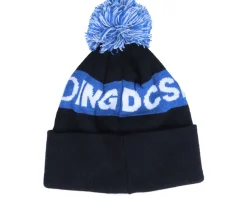 Kids Chester Youth Beanie Black Pom - DC