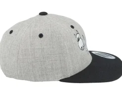 Kids Child Art Heather Grey/Black Snapback - Kiddo Cap