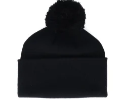 Kids Christmas Tree Cat Black Pom Pom Beanie - Iconic