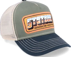 Kids Chrome Olive Trucker - Stetson