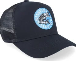 Kids Cirkel Grisjävel Black/Black Trucker - Skillfish