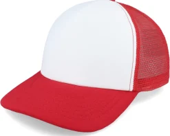 Kids Classic Red/White Vintage Foam Trucker - Beechfield