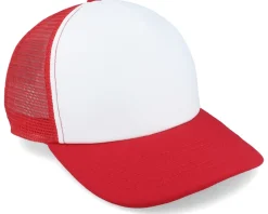Kids Classic Red/White Vintage Foam Trucker - Beechfield