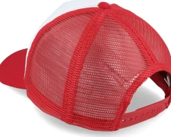 Kids Classic Red/White Vintage Foam Trucker - Beechfield