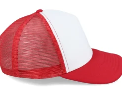Kids Classic Red/White Vintage Foam Trucker - Beechfield