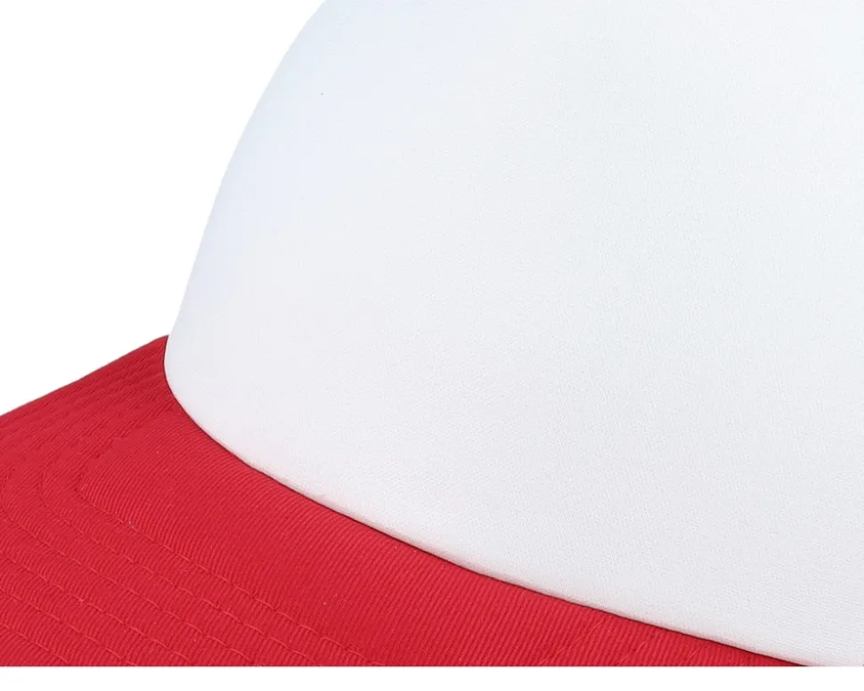 Kids Classic Red/White Vintage Foam Trucker - Beechfield