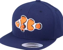 Kids Clown Fish Navy Snapback - Kiddo Cap