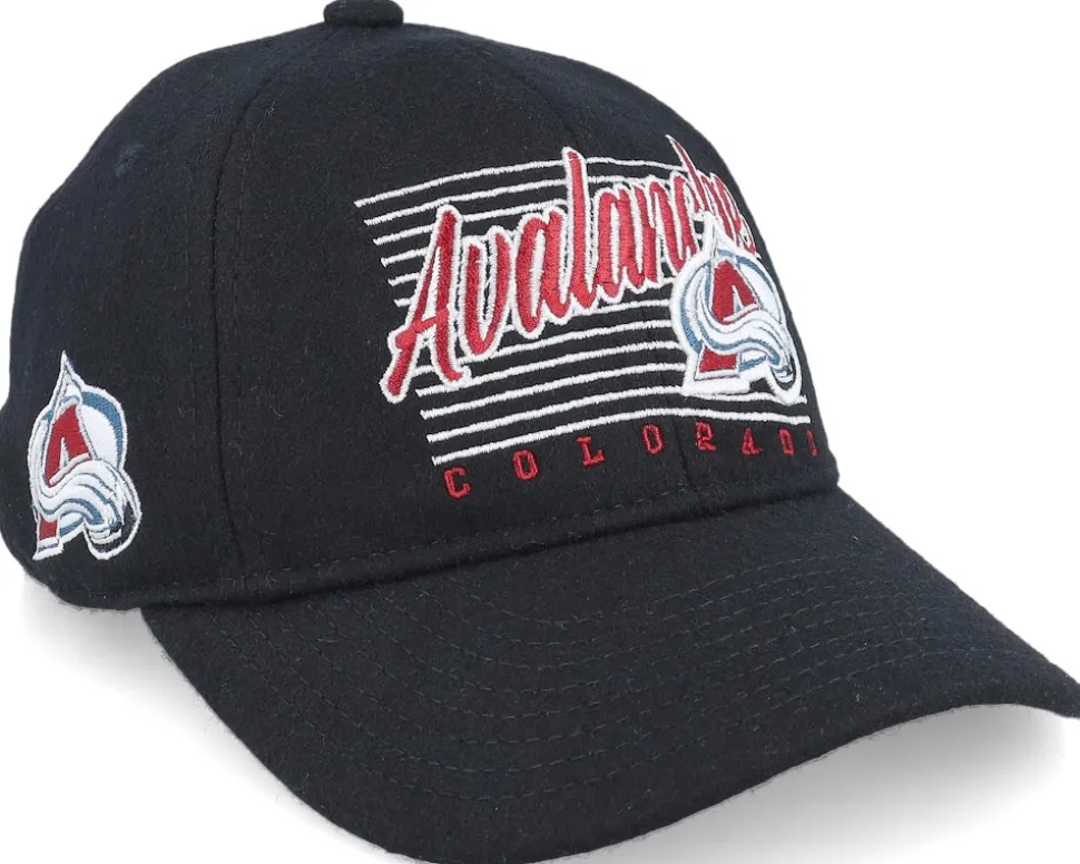 Kids Colorado Avalanche Retro Wooly Black Dad Cap - Outerstuff