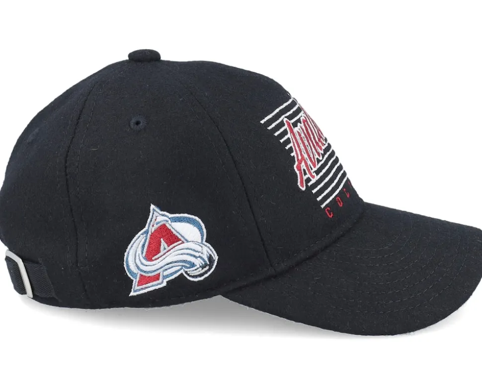 Kids Colorado Avalanche Retro Wooly Black Dad Cap - Outerstuff