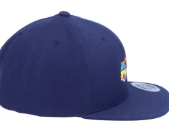 Kids Concrete Mixer Truck Navy Snapback - Kiddo Cap
