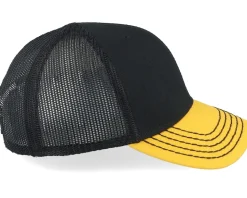 Kids Construction Cap Black/Yellow Trucker - John Deere