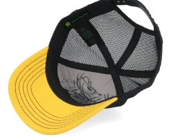Kids Construction Cap Black/Yellow Trucker - John Deere