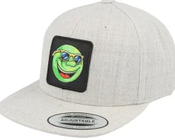 Kids Cool Ball Heather Grey Snapback - Kiddo Cap