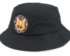 Kids Cool Fox Black Bucket - Kiddo Cap