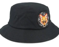 Kids Cool Fox Black Bucket - Kiddo Cap