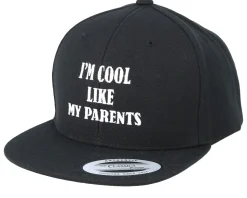 Kids Cool Like My Parents Black Snapback - Kiddo Cap