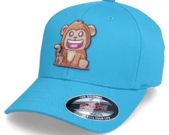 Kids Cool Monkey Hawaii Ocean Blue Flexfit - Kiddo Cap