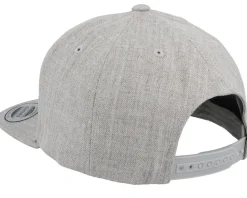 Kids Cool Old English 3d Heather Grey Snapback - Kiddo Cap