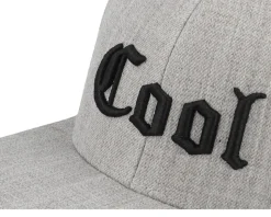 Kids Cool Old English 3d Heather Grey Snapback - Kiddo Cap