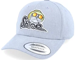 Kids Cool Shine Cat Patch Heather Grey Adjustable - Kiddo Cap