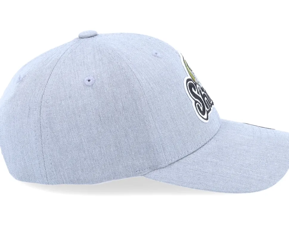 Kids Cool Shine Cat Patch Heather Grey Adjustable - Kiddo Cap